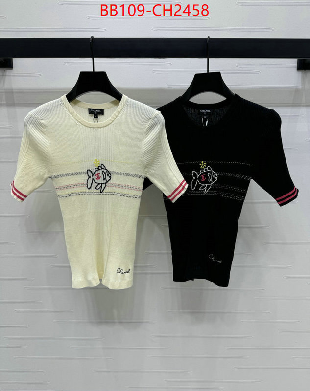 Clothing-Chanel wholesale 2024 replica ID: CH2458 $: 109USD