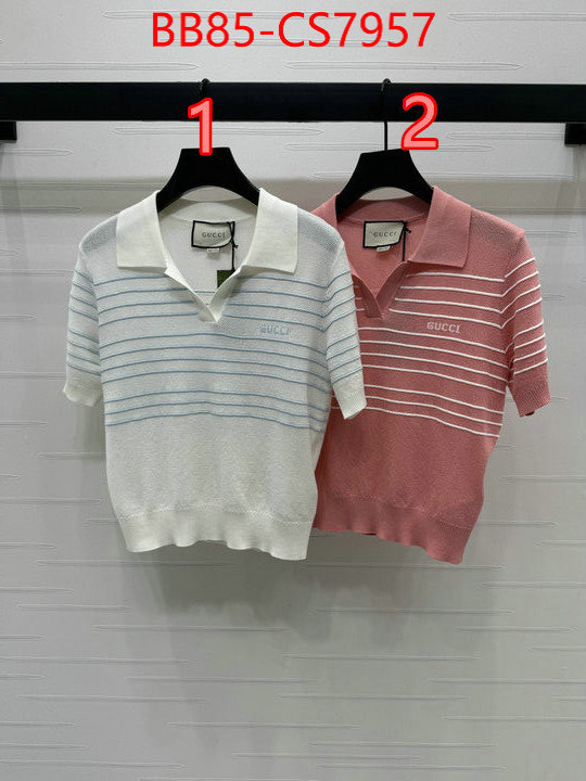 Clothing-Gucci replica best ID: CS7957 $: 85USD