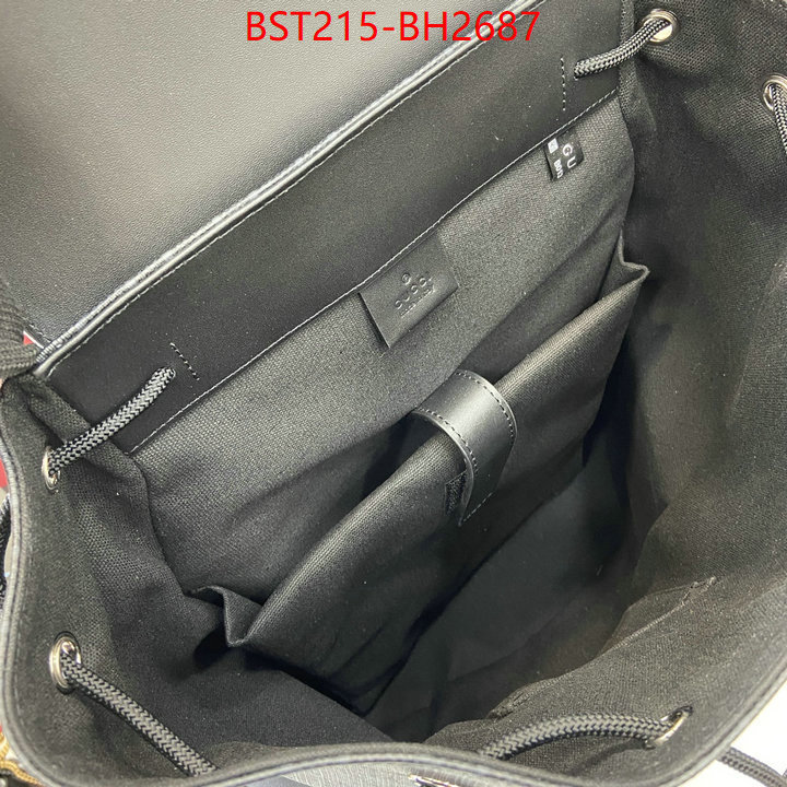 Gucci Bags(TOP)-Backpack- first copy ID: BH2687 $: 215USD,