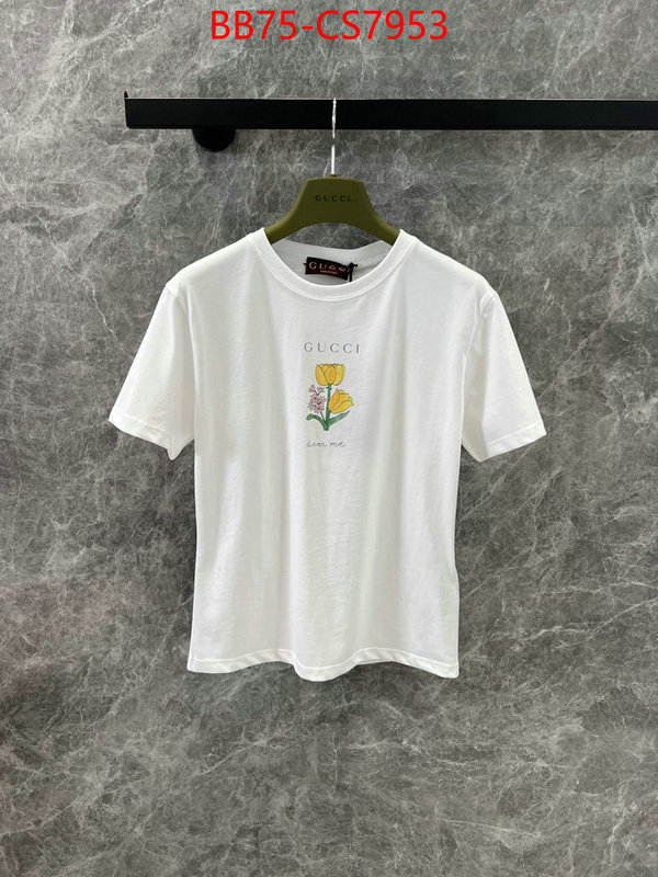 Clothing-Gucci cheap online best designer ID: CS7953 $: 75USD