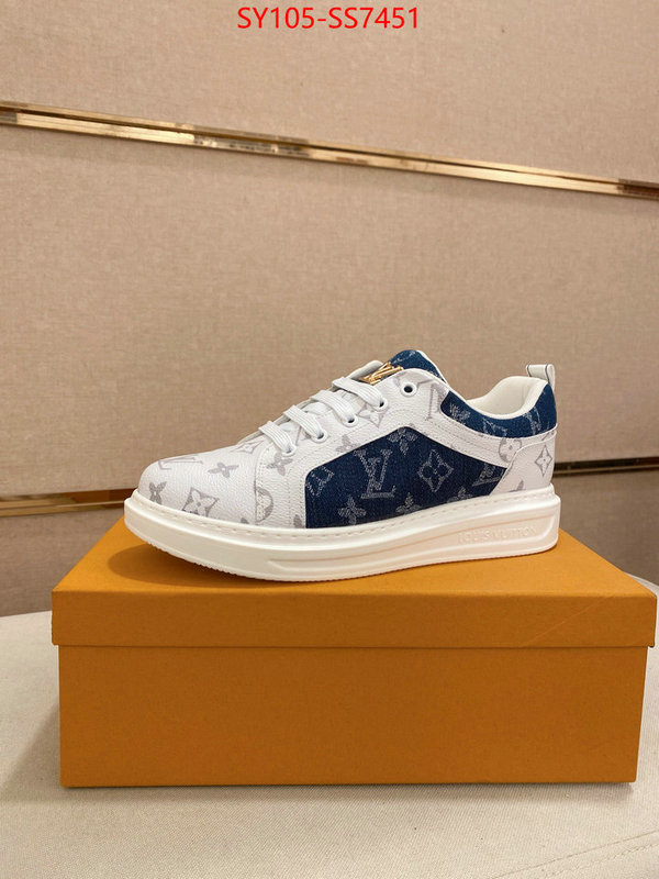 Men Shoes-LV aaaaa+ replica designer ID: SS7451 $: 105USD
