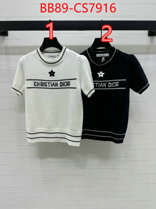 Clothing-Dior top designer replica ID: CS7916 $: 89USD