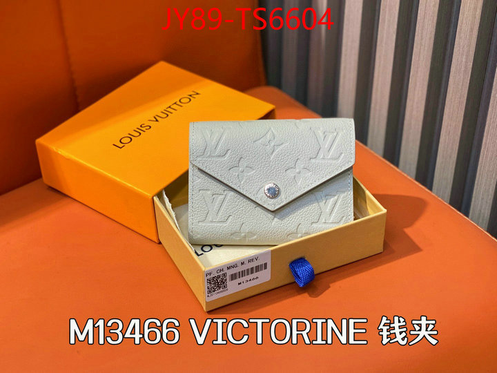 LV Bags(TOP)-Wallet top 1:1 replica ID: TS6604 $: 89USD,