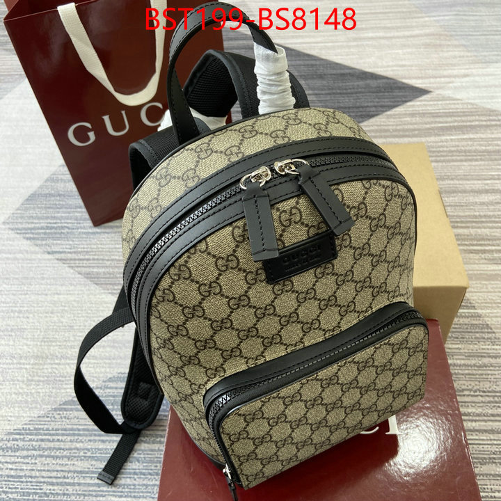 Gucci Bags(TOP)-Backpack- buy 1:1 ID: BS8148 $: 199USD,