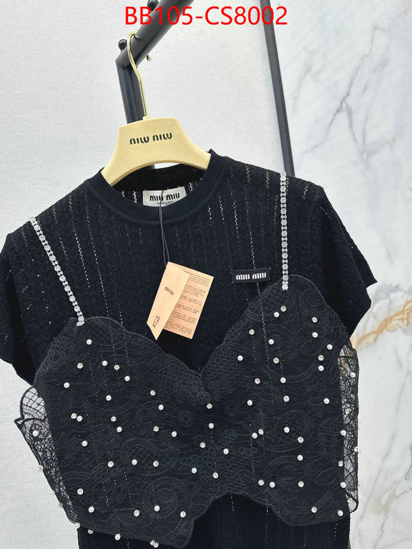 Clothing-MIU MIU copy aaaaa ID: CS8002 $: 105USD