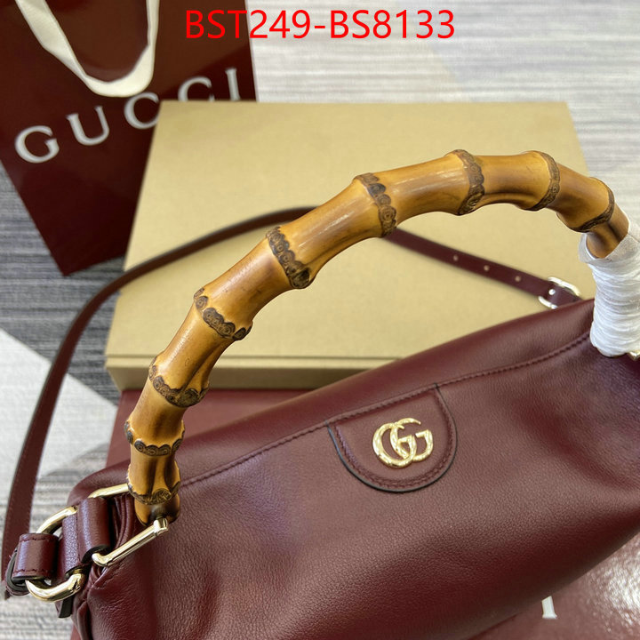 Gucci Bags(TOP)-Diana-Bamboo- top quality designer replica ID: BS8133 $: 249USD,
