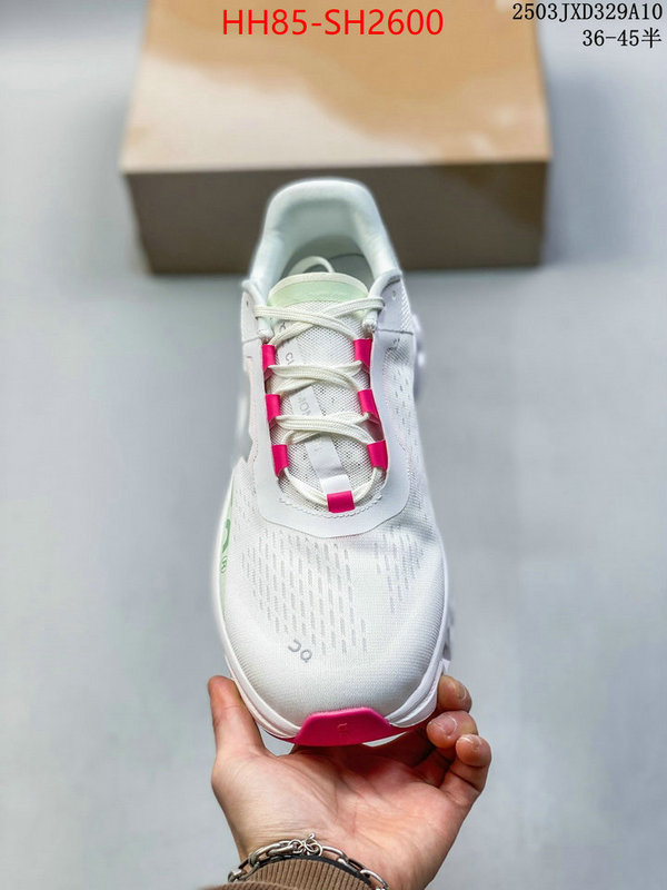 Men Shoes-On Running Cloudsurfer designer wholesale replica ID: SH2600 $: 85USD
