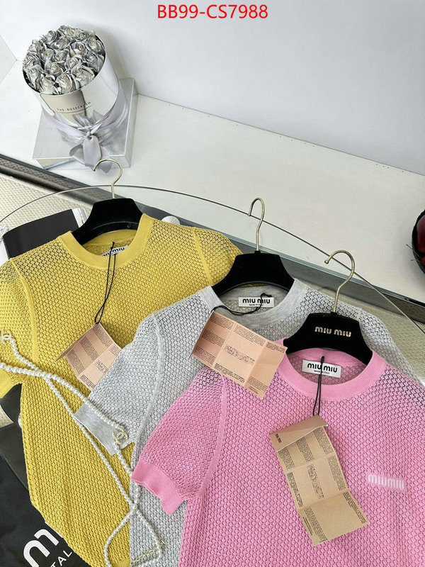 Clothing-MIU MIU copy ID: CS7988 $: 99USD