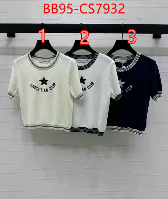 Clothing-Dior fashion replica ID: CS7932 $: 95USD