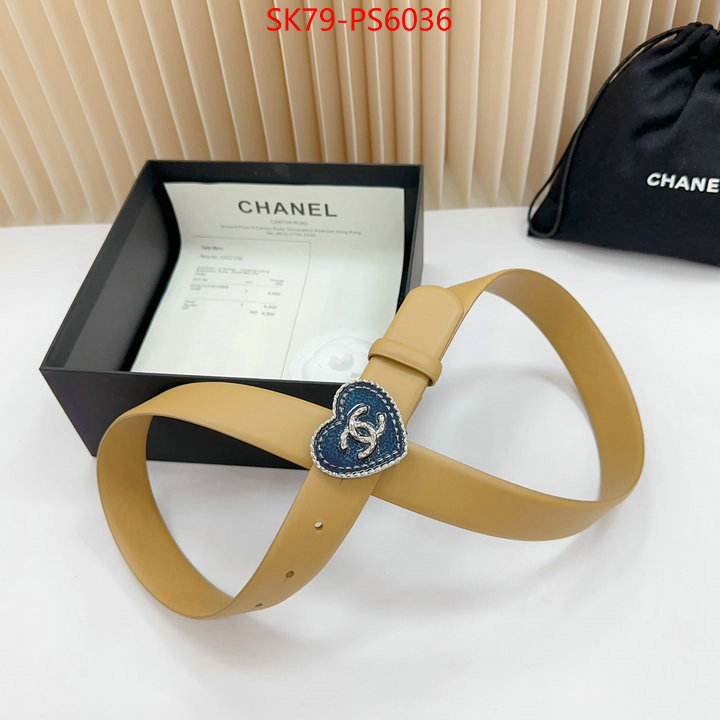 Belts-Chanel aaaaa+ replica designer ID: PS6036 $: 79USD