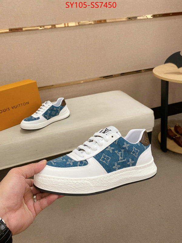 Men Shoes-LV aaaaa+ quality replica ID: SS7450 $: 105USD
