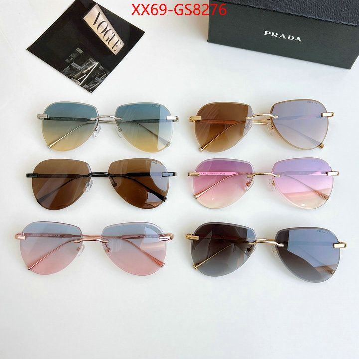 Glasses-Prada highest product quality ID: GS8276 $: 69USD