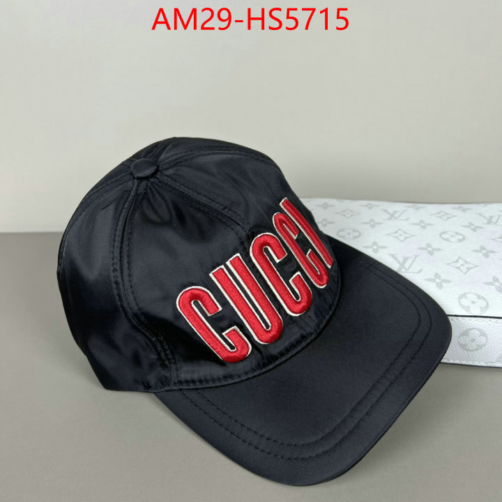 Cap(Hat)-Gucci designer fashion replica ID: HS5715 $: 29USD