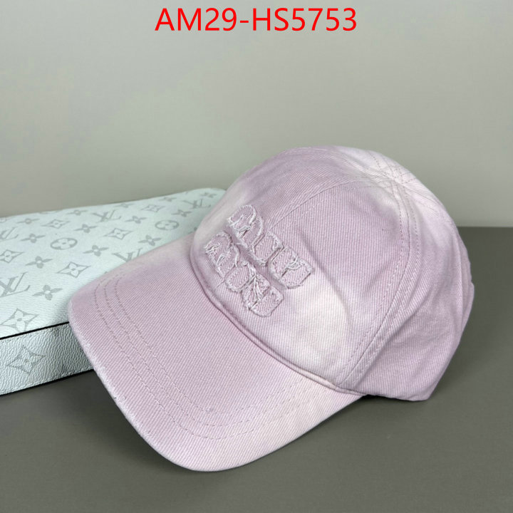 Cap(Hat)-Miu Miu can you buy knockoff ID: HS5753 $: 29USD
