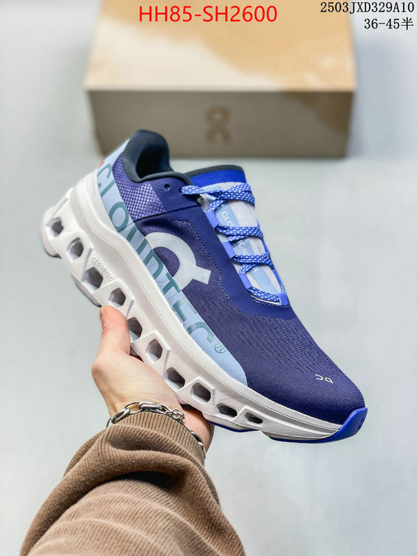 Men Shoes-On Running Cloudsurfer designer wholesale replica ID: SH2600 $: 85USD