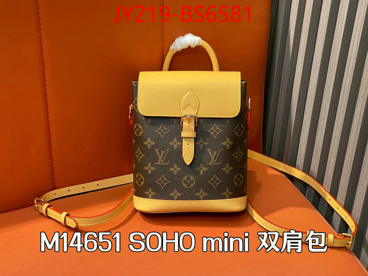 LV Bags(TOP)-Backpack- designer fake ID: BS6581 $: 219USD,