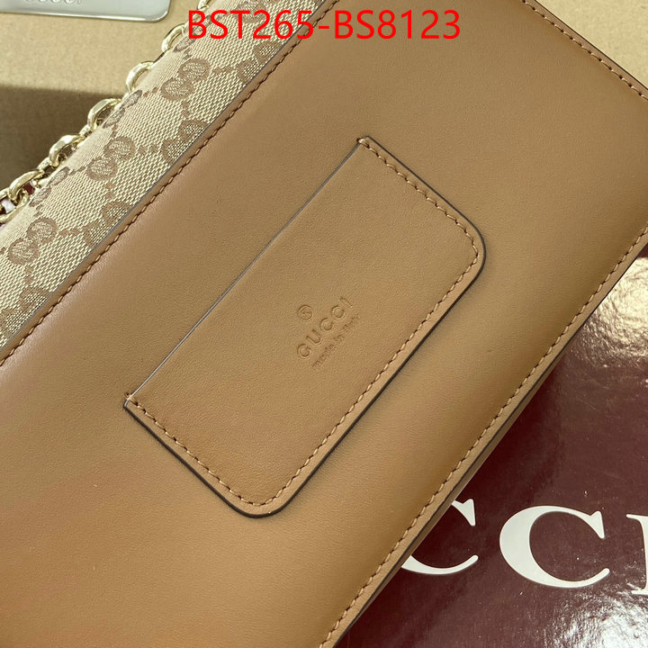Gucci Bags(TOP)-Crossbody- fake ID: BS8123 $: 265USD,