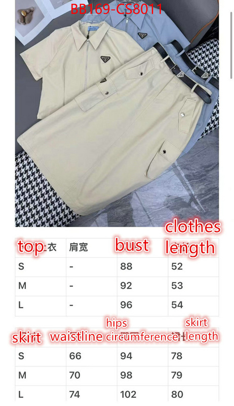 Clothing-Prada what 1:1 replica ID: CS8011 $: 169USD