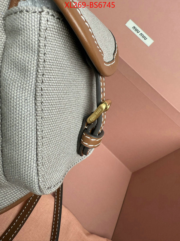 Miu Miu Bags(TOP)-Backpack- 2024 perfect replica designer ID: BS6745 $: 269USD,