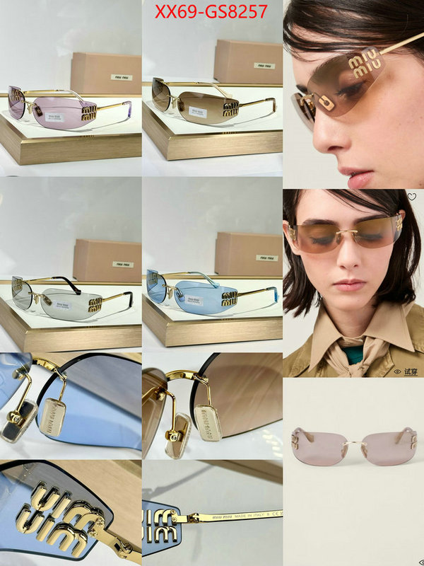 Glasses-Miu Miu high quality aaaaa replica ID: GS8257 $: 69USD
