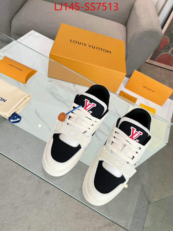 Men Shoes-LV luxury fashion replica designers ID: SS7513 $: 145USD