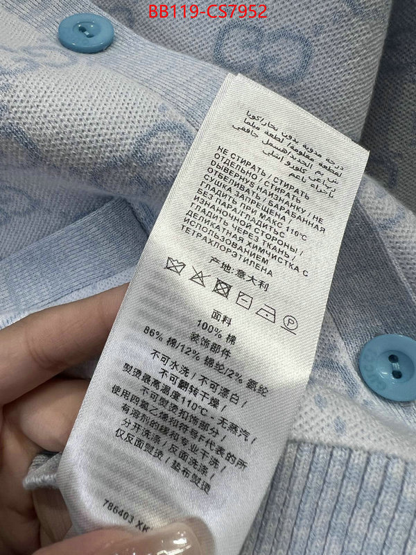 Clothing-Gucci buying replica ID: CS7952 $: 119USD