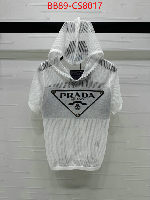 Clothing-Prada best replica new style ID: CS8017 $: 89USD