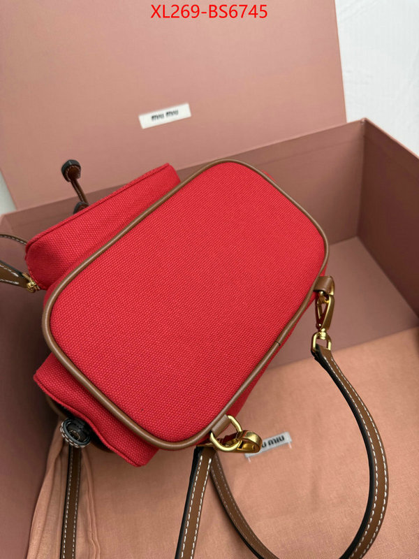 Miu Miu Bags(TOP)-Backpack- 2024 perfect replica designer ID: BS6745 $: 269USD,