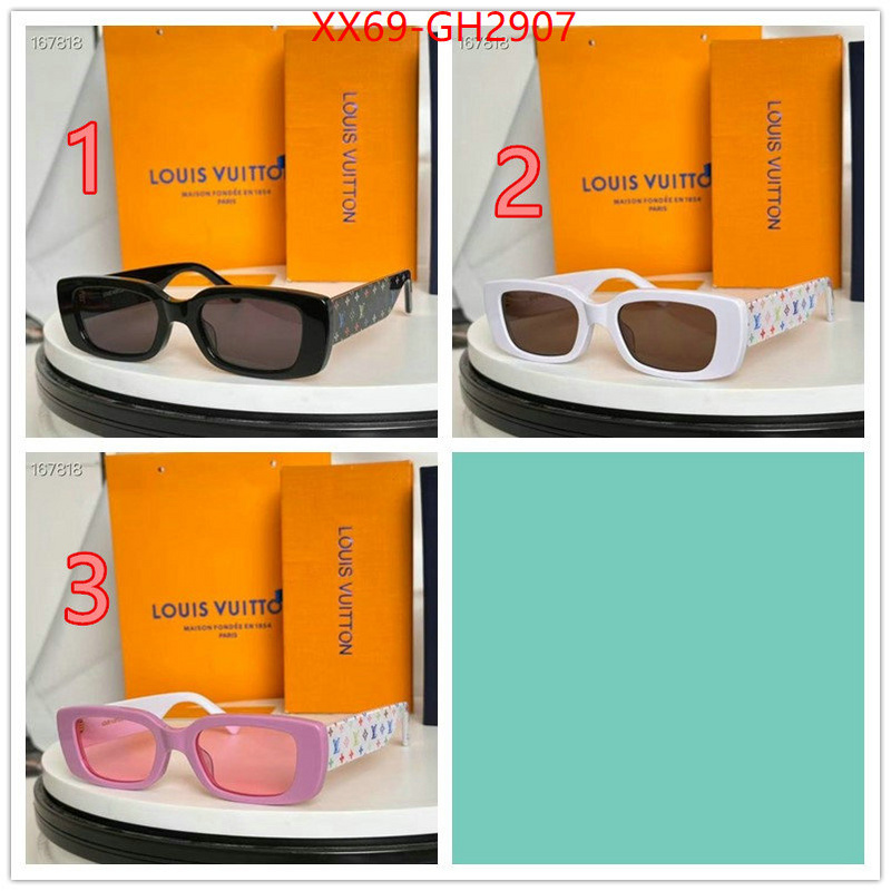 Glasses-LV designer fake ID: GH2907 $: 69USD