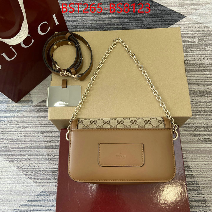 Gucci Bags(TOP)-Crossbody- fake ID: BS8123 $: 265USD,