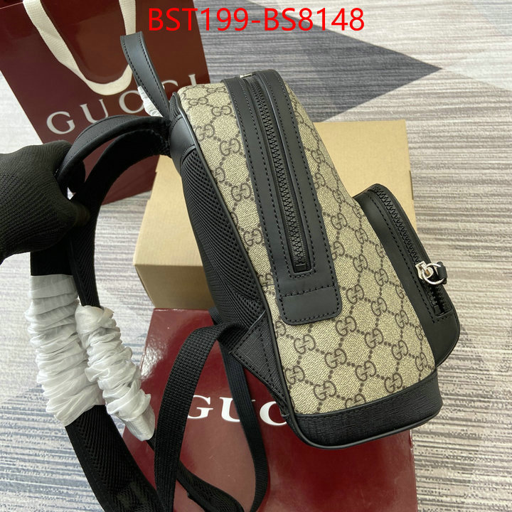 Gucci Bags(TOP)-Backpack- buy 1:1 ID: BS8148 $: 199USD,
