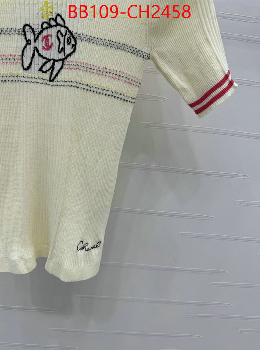 Clothing-Chanel wholesale 2024 replica ID: CH2458 $: 109USD