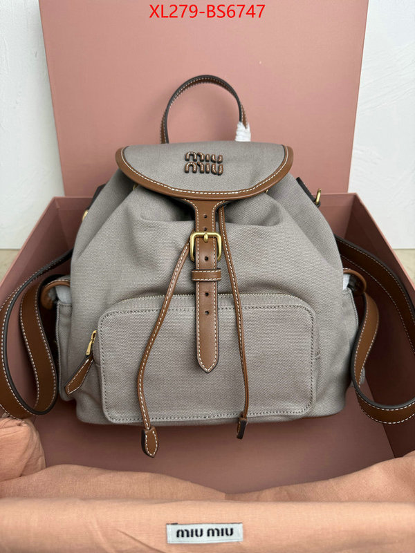 Miu Miu Bags(TOP)-Backpack- mirror copy luxury ID: BS6747 $: 279USD,