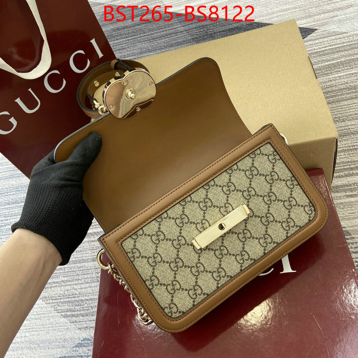 Gucci Bags(TOP)-Crossbody- wholesale replica ID: BS8122 $: 265USD,
