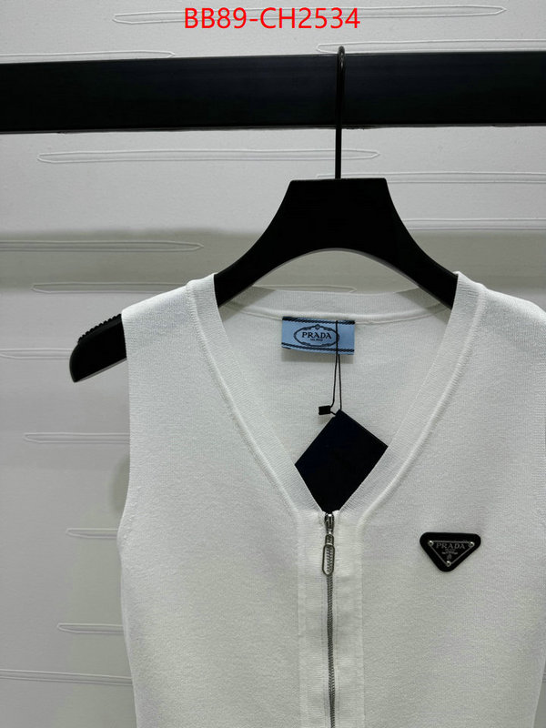 Clothing-Prada aaaaa+ replica designer ID: CH2534 $: 89USD