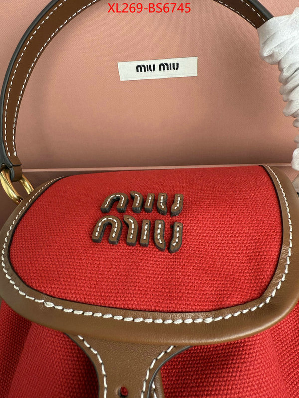 Miu Miu Bags(TOP)-Backpack- 2024 perfect replica designer ID: BS6745 $: 269USD,