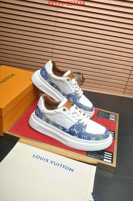 Men Shoes-LV 2024 aaaaa replica 1st copy ID: SS7434 $: 115USD