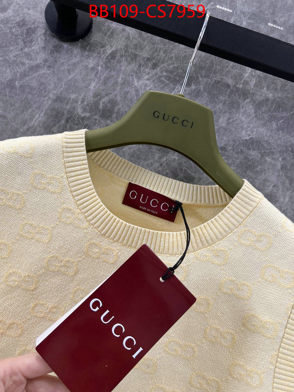 Clothing-Gucci where to find the best replicas ID: CS7959 $: 109USD