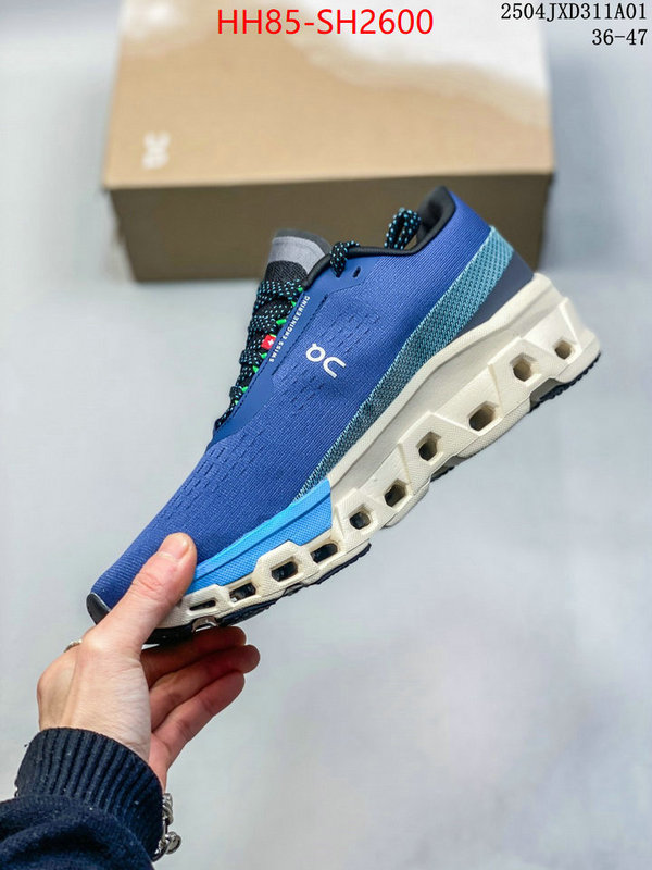Men Shoes-On Running Cloudsurfer designer wholesale replica ID: SH2600 $: 85USD
