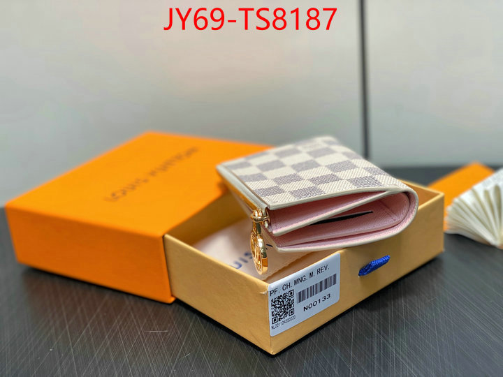 LV Bags(TOP)-Wallet top fake designer ID: TS8187 $: 69USD,