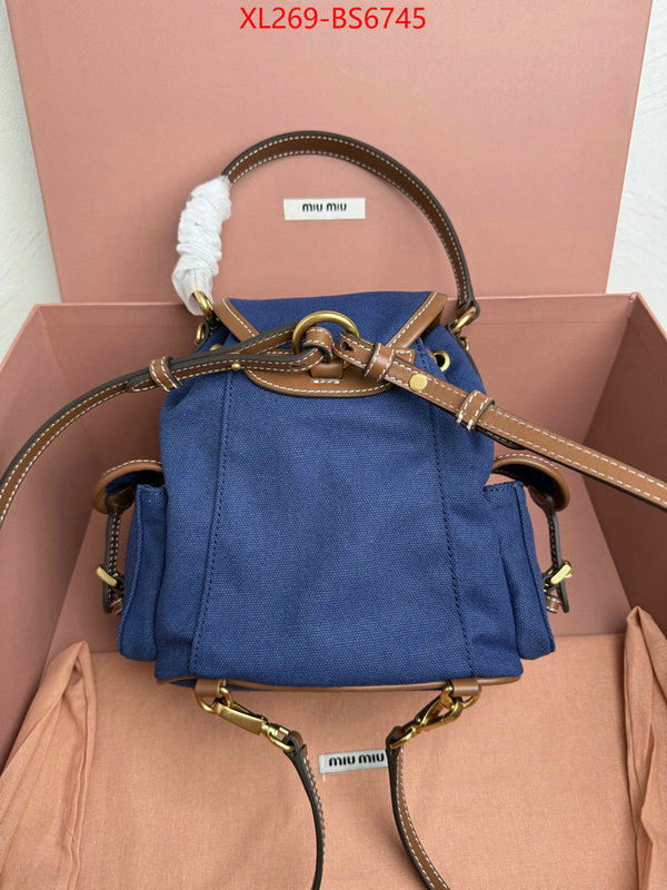 Miu Miu Bags(TOP)-Backpack- 2024 perfect replica designer ID: BS6745 $: 269USD,