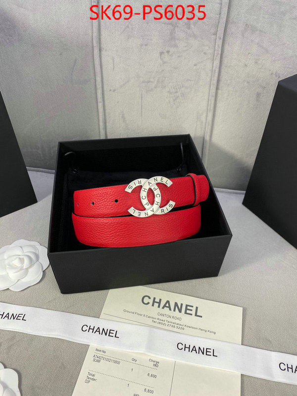 Belts-Chanel every designer ID: PS6035 $: 69USD