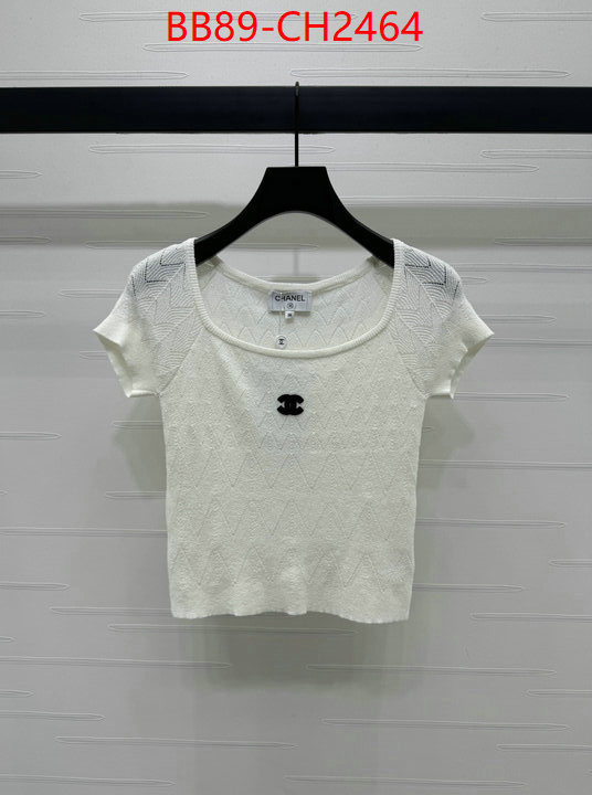 Clothing-Chanel 2024 aaaaa replica customize ID: CH2464 $: 89USD