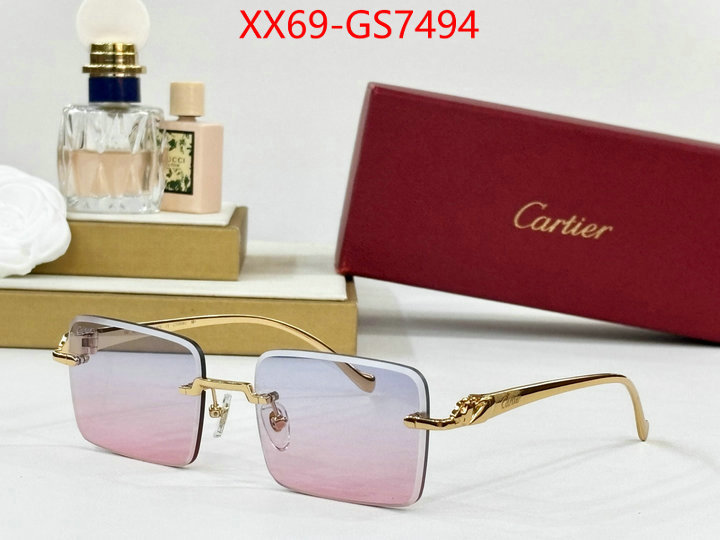 Glasses-Cartier what is a counter quality ID: GS7494 $: 69USD