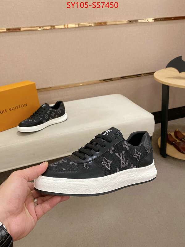 Men Shoes-LV aaaaa+ quality replica ID: SS7450 $: 105USD