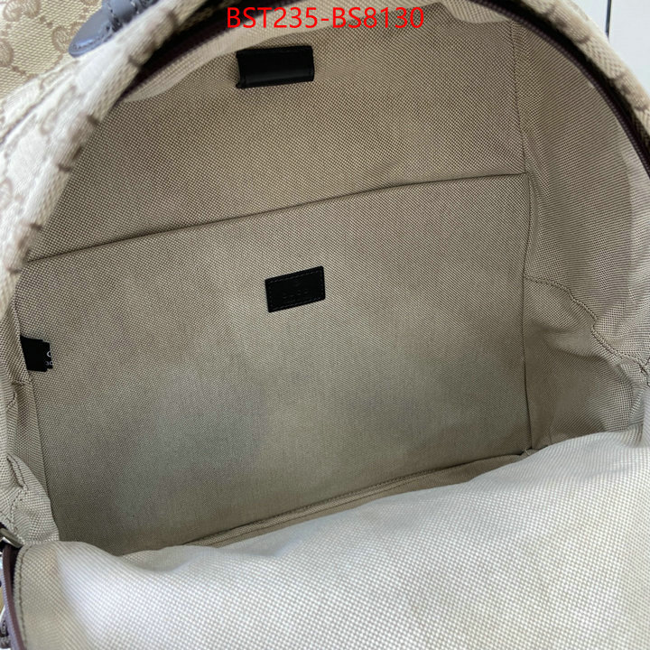 Gucci Bags(TOP)-Backpack- first copy ID: BS8130 $: 235USD,