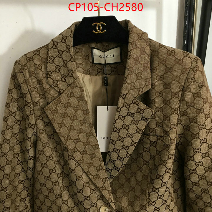 Clothing-Gucci luxury fake ID: CH2580 $: 105USD