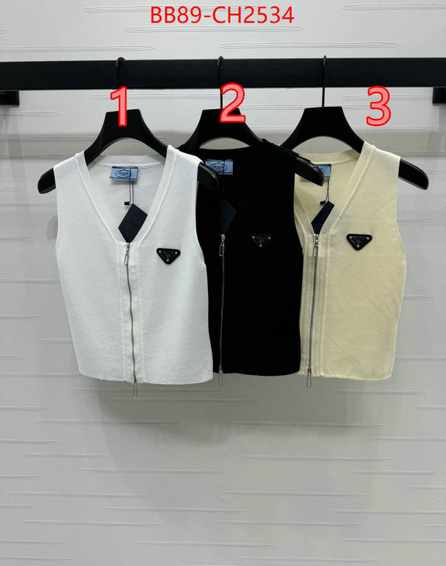 Clothing-Prada aaaaa+ replica designer ID: CH2534 $: 89USD
