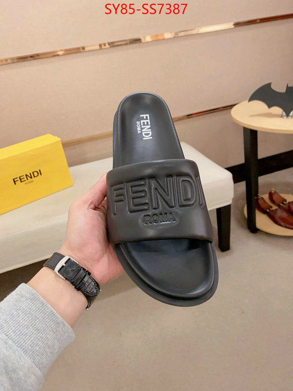 Men Shoes-Fendi the quality replica ID: SS7387 $: 85USD