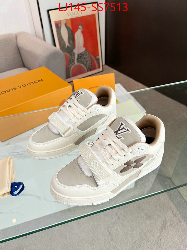 Men Shoes-LV luxury fashion replica designers ID: SS7513 $: 145USD
